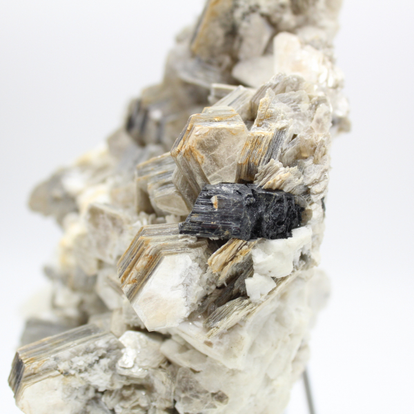 Mica and black tourmaline on Afghan quartz