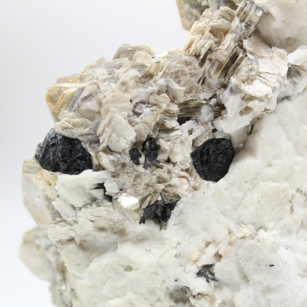 Mica and black tourmaline on Afghan quartz