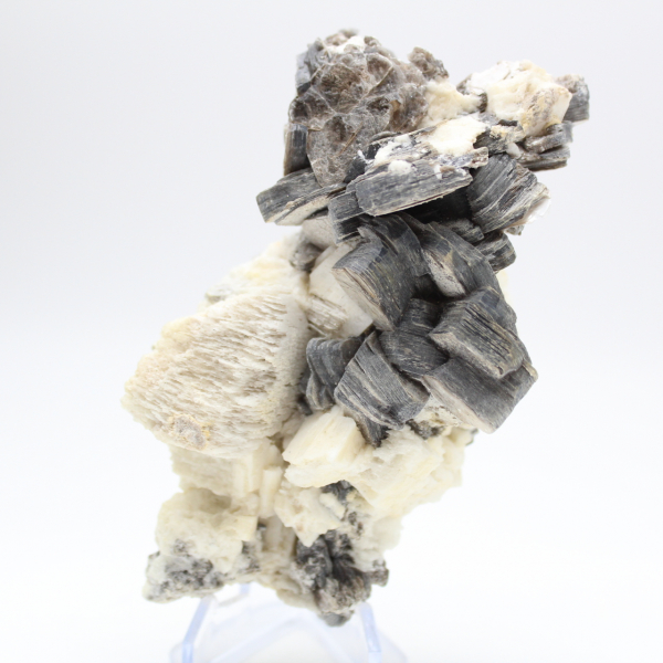 Crystallized mica on white quartz from Afghanistan