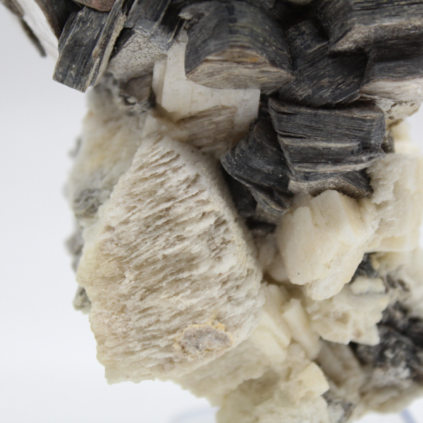 Crystallized mica on white quartz from Afghanistan