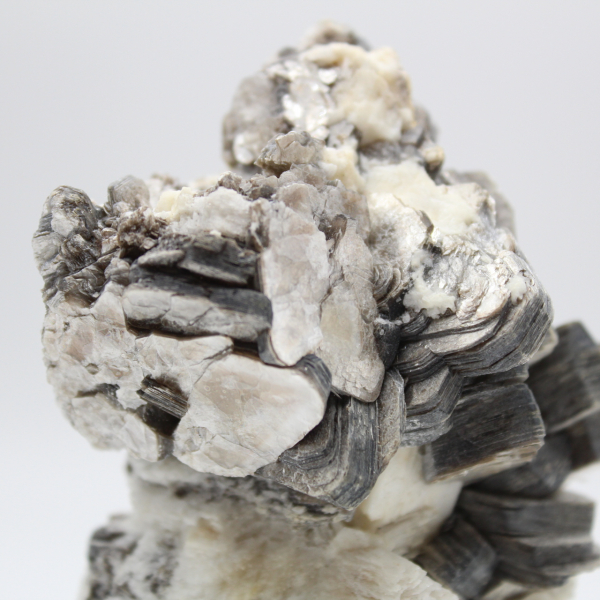 Crystallized mica on white quartz from Afghanistan