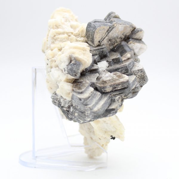 White quartz and Afghan mica on matrix