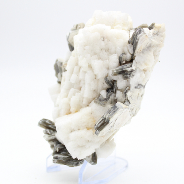 Small specimen of mica on white quartz