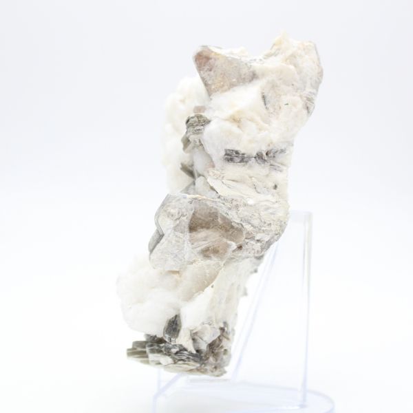 Small specimen of mica on white quartz