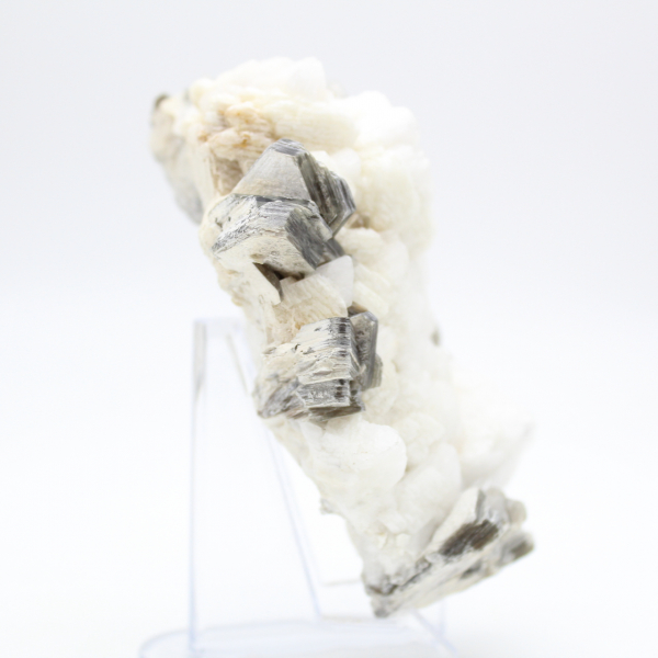 Small specimen of mica on white quartz