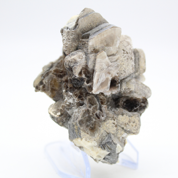 Mica and black tourmaline on quartz, Afghanistan