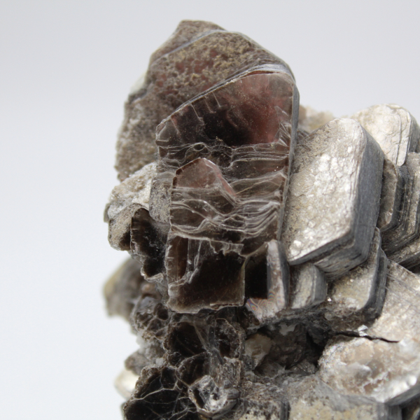 Mica and black tourmaline on quartz, Afghanistan