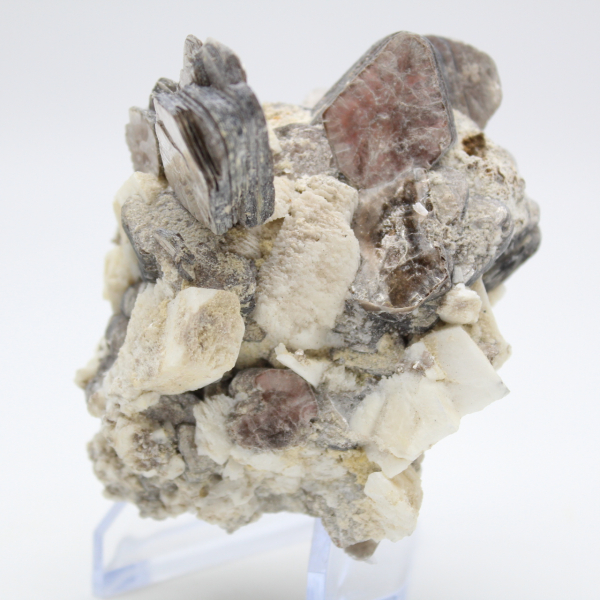 White quartz with natural Afghan mica