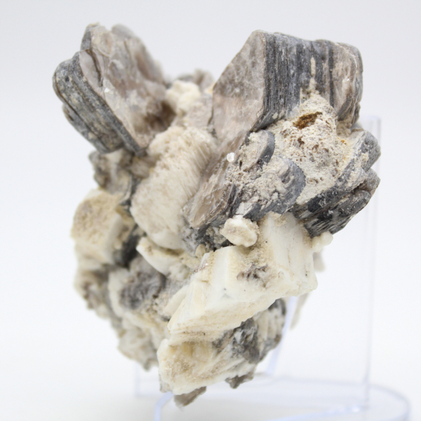 White quartz with natural Afghan mica