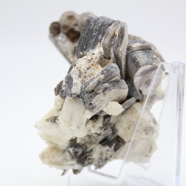 White quartz with natural Afghan mica
