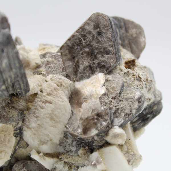 White quartz with natural Afghan mica