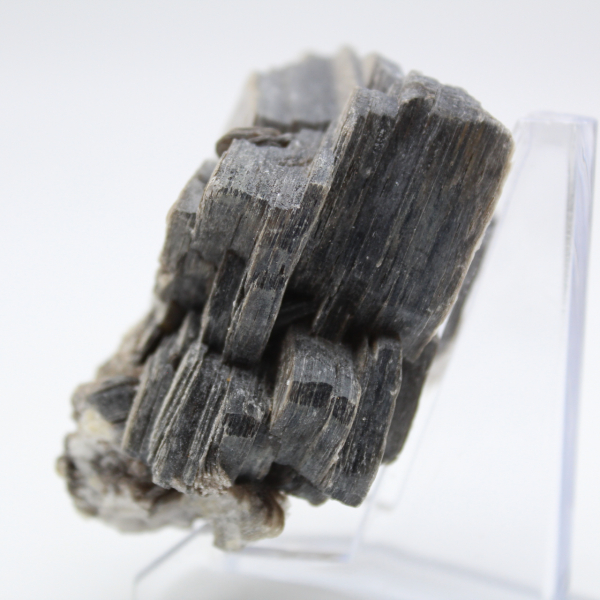 Mica and tourmaline on raw Afghan quartz