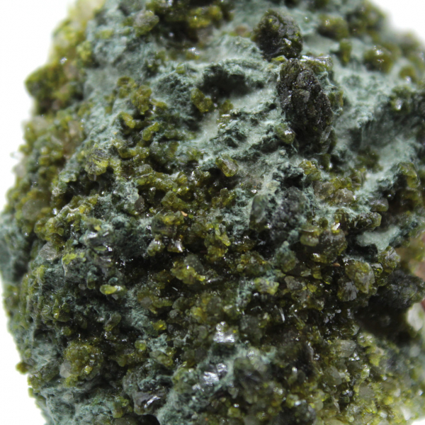Imilchil epidote crystals on clear matrix