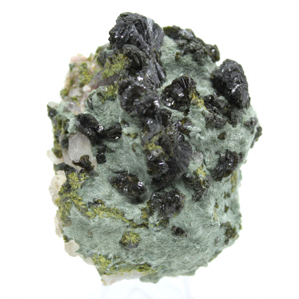 Specimen of Moroccan epidote crystallized on matrix