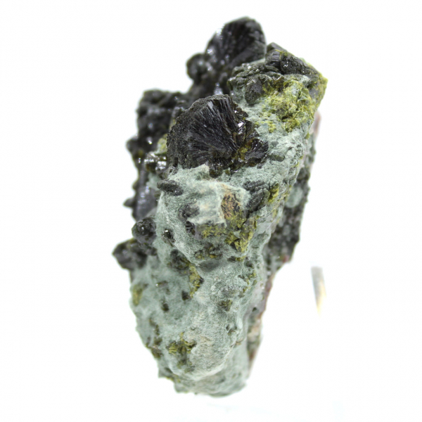 Specimen of Moroccan epidote crystallized on matrix