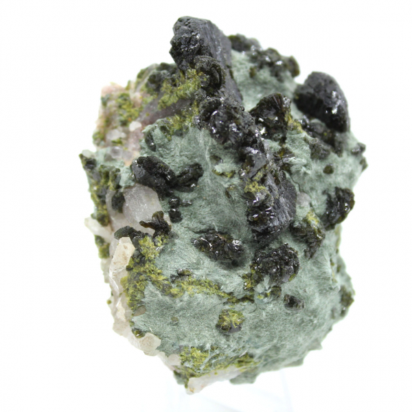 Specimen of Moroccan epidote crystallized on matrix