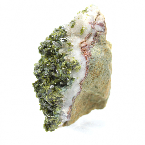 Moroccan epidote crystals on natural matrix