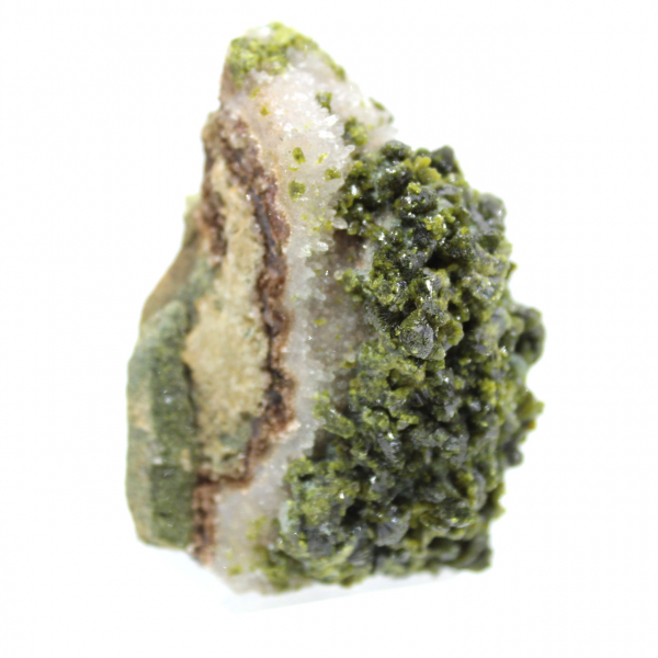 Moroccan epidote crystals on natural matrix