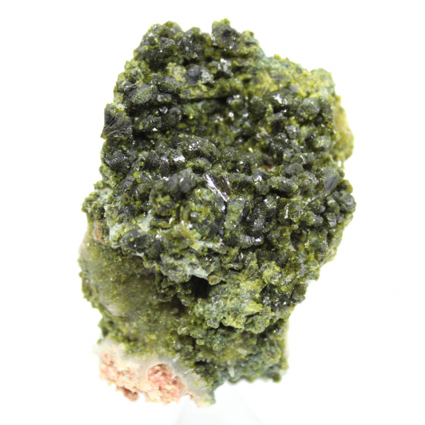 Specimen of Moroccan epidote on rock matrix