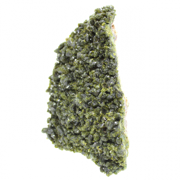Green epidote crystals on a matrix from the High Atlas
