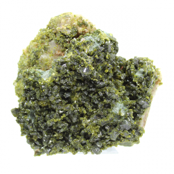 Green epidote crystals on an Imilchil matrix
