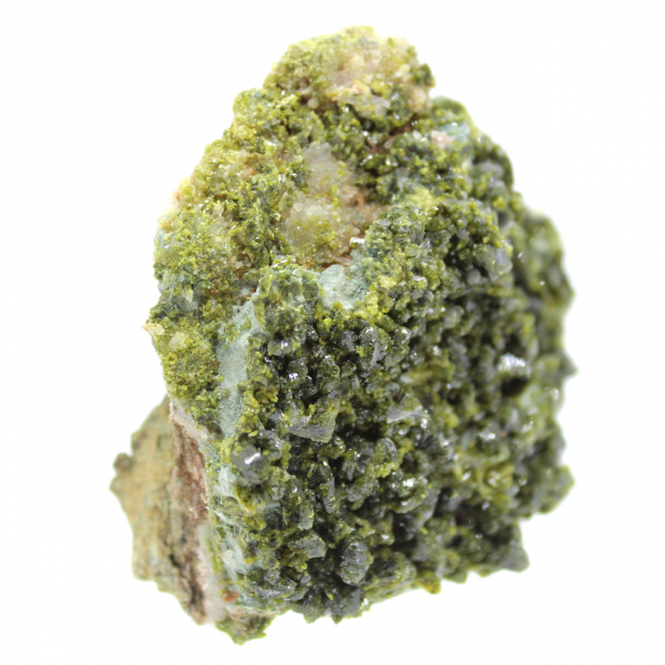 Green epidote crystals on an Imilchil matrix