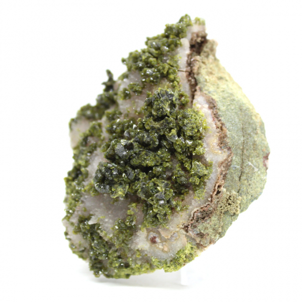 Moroccan green epidote on a natural matrix