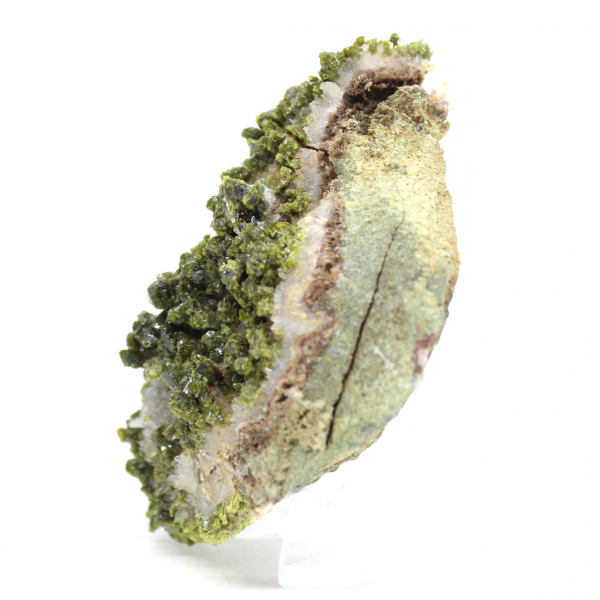 Moroccan green epidote on a natural matrix