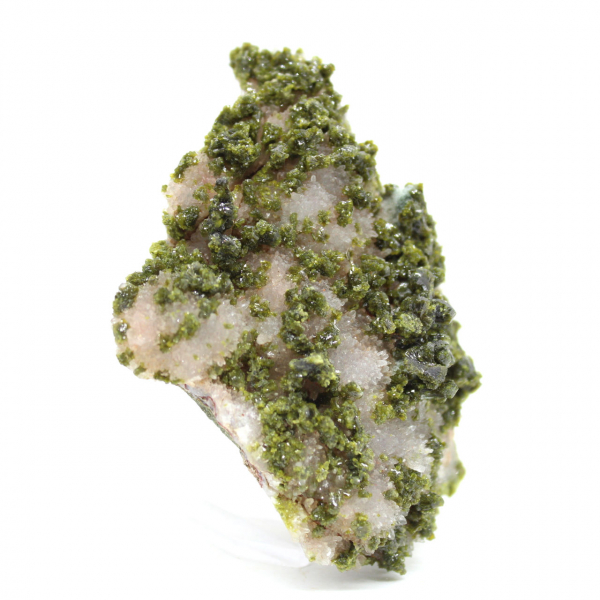 Moroccan green epidote on a natural matrix