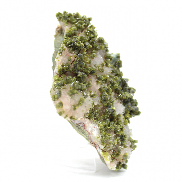 Moroccan green epidote on a natural matrix