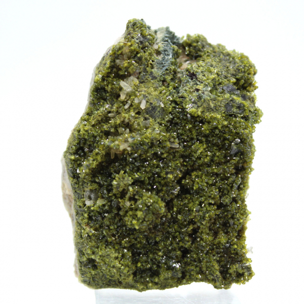 Imilchil epidote crystallized on host rock
