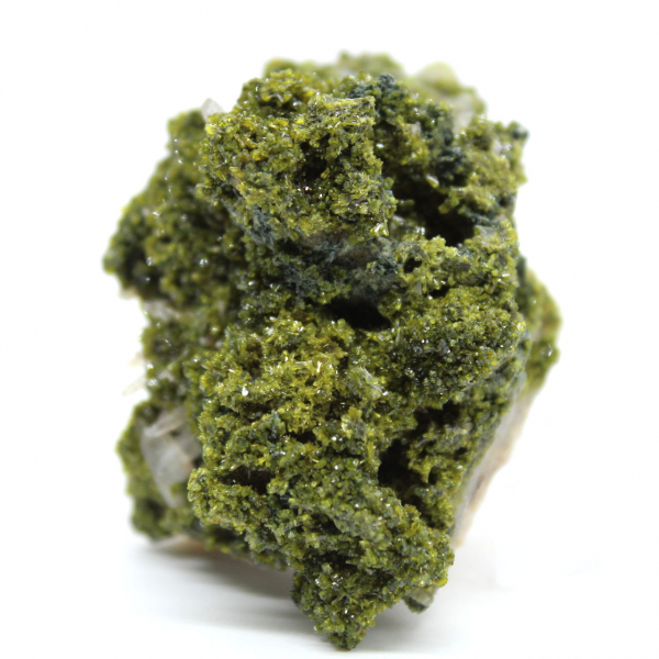 Green epidote crystals from Morocco