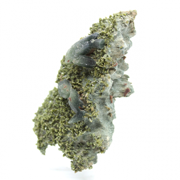 Imilchil epidote on clear matrix