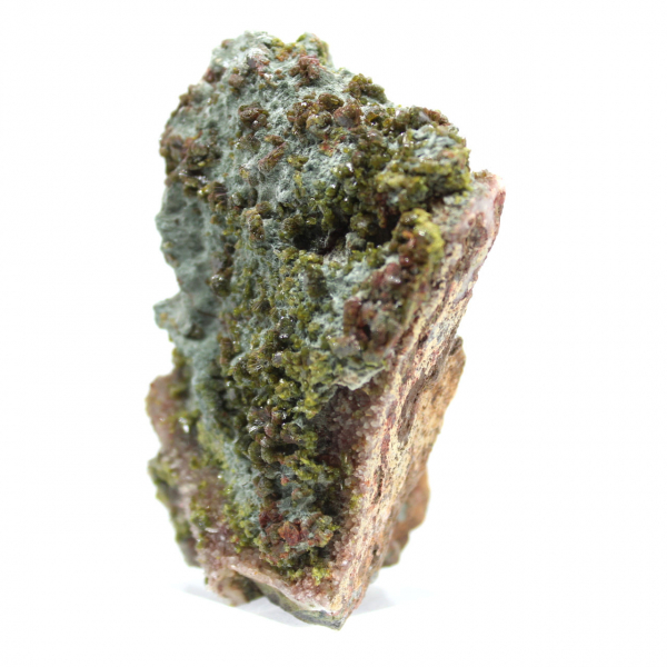 Natural Moroccan epidote, crystallized specimen