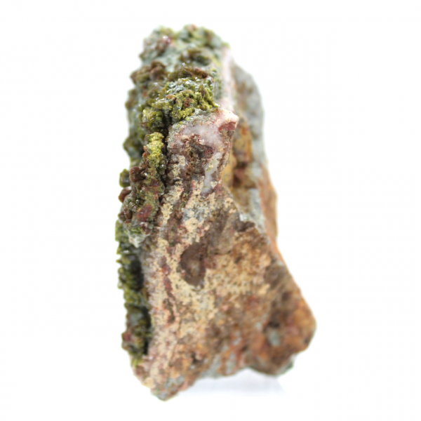 Natural Moroccan epidote, crystallized specimen