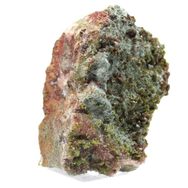 Natural Moroccan epidote, crystallized specimen