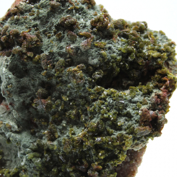 Natural Moroccan epidote, crystallized specimen