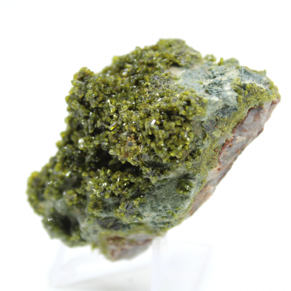 Small green epidote on Moroccan matrix