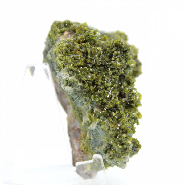 Small green epidote on Moroccan matrix