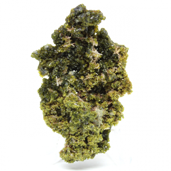 Small epidote on a light matrix from Morocco