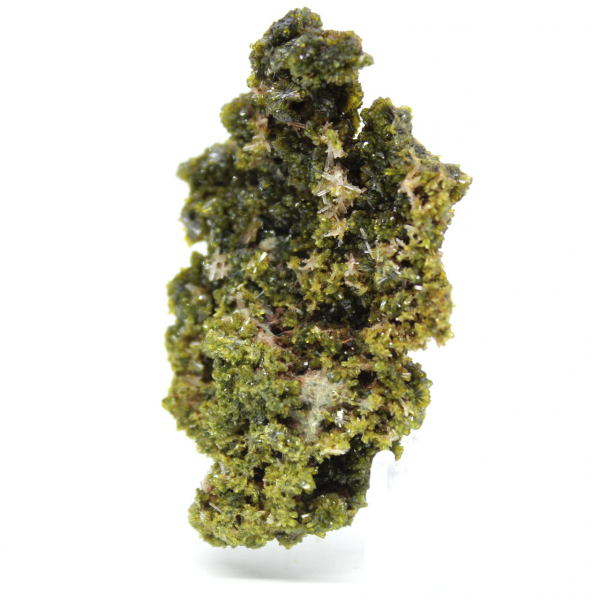 Small epidote on a light matrix from Morocco