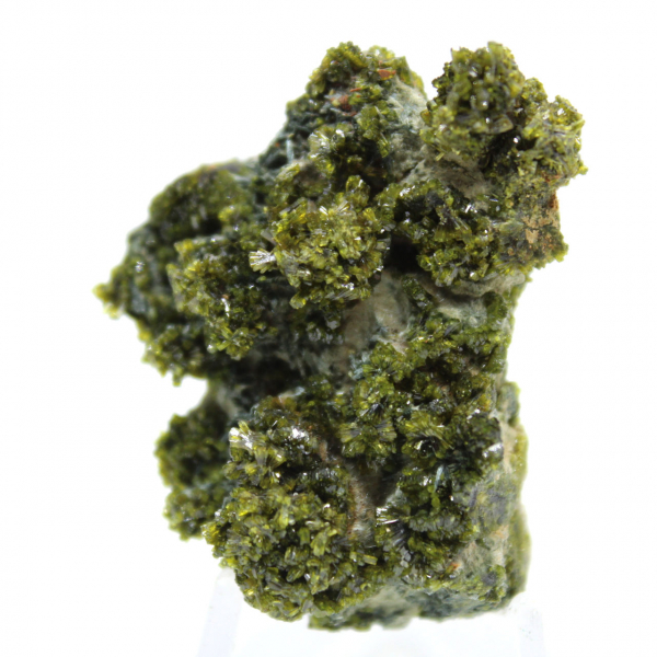Miniature epidote on Moroccan matrix
