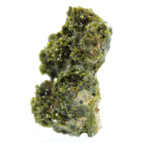 Miniature epidote on Moroccan matrix