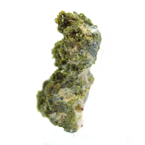 Miniature epidote on Moroccan matrix