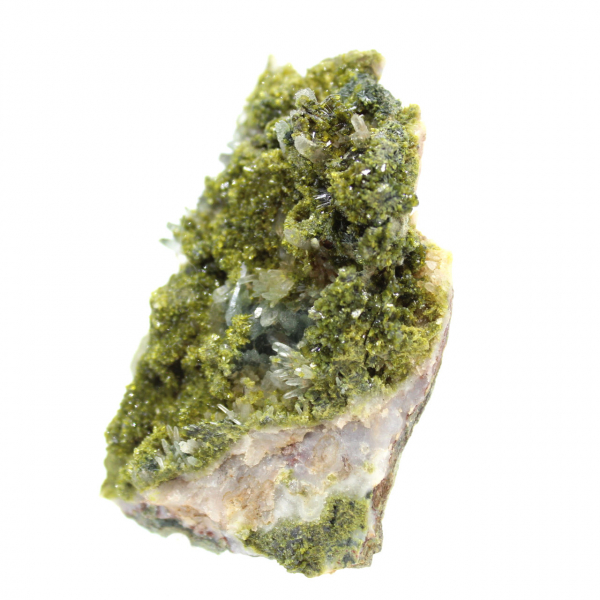 Moroccan epidote on beige matrix