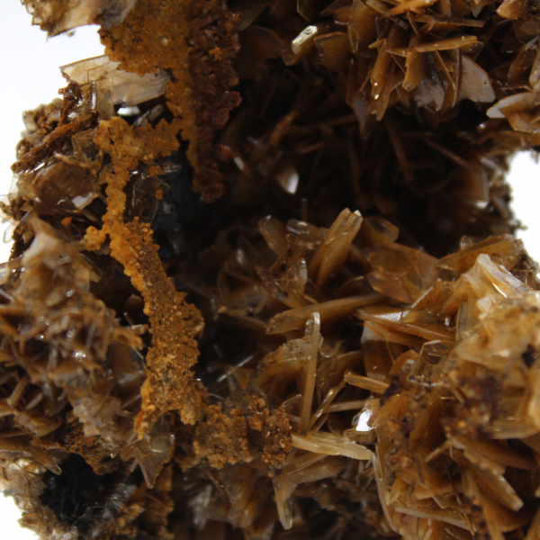 Ouichane barite, brown crystals