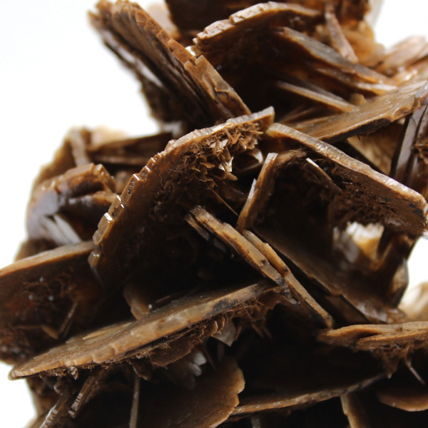 Crystallized brown barite from Morocco