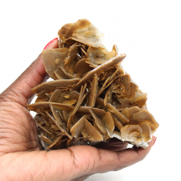 Brown crystals of barite from Ouichane