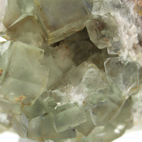 Fluorite stone on matrix: Green specimen for collectors