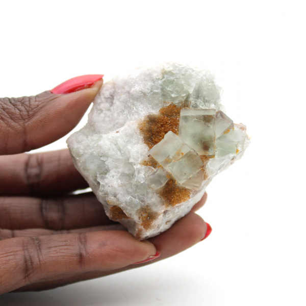 Green Fluorite from Morocco: Small specimen for collectors